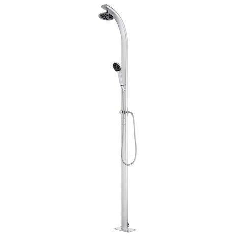 Buitendouche 215 cm aluminium 1