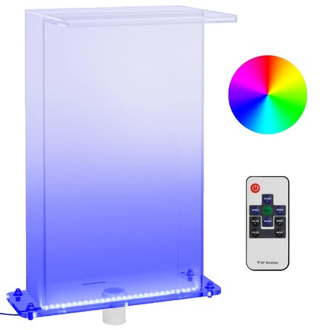 Zwembadfontein met RGB LED's 51 cm acryl 2