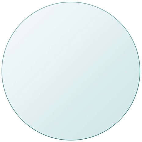 Tafelblad van gehard glas 400 mm rond 2