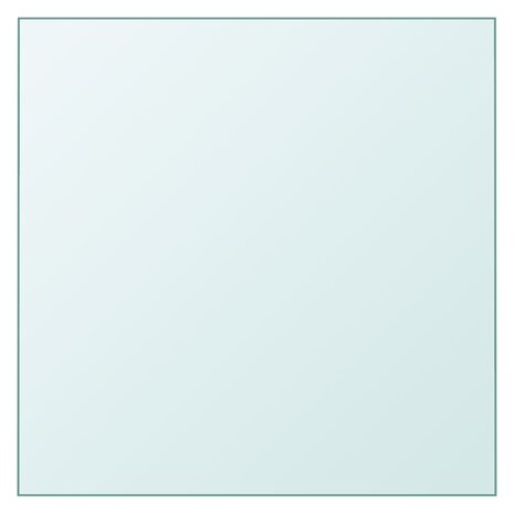 Tafelblad 30x30 cm gehard glas transparant 1