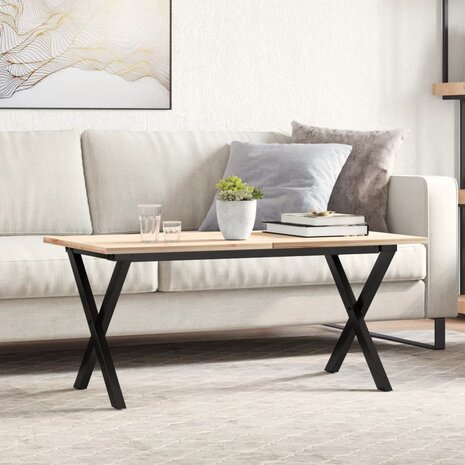 Salontafelpoten X-frame 80x40x43 cm staal 1
