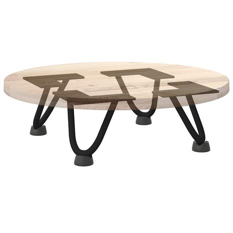 Tafelpoten voor Salontafel 4 st 10 cm massief staal zwart 8