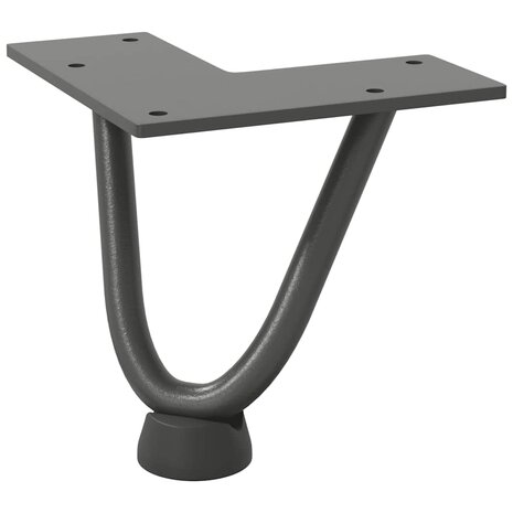 Tafelpoten voor Salontafel 4 st 10 cm massief staal antracietkleurig 4