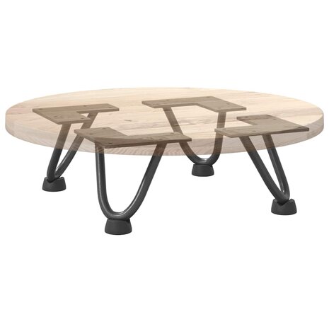 Tafelpoten voor Salontafel 4 st 10 cm massief staal antracietkleurig 8