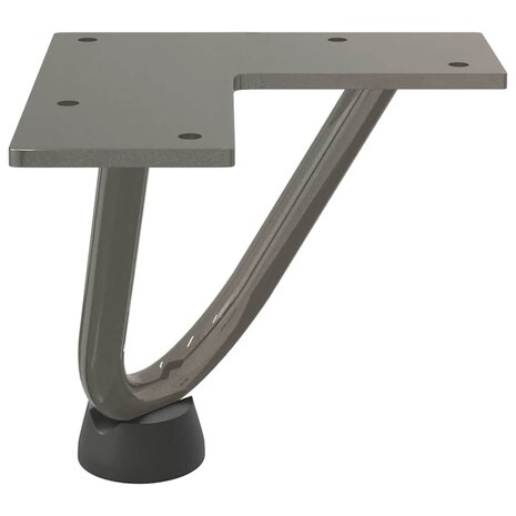 Tafelpoten voor Salontafel 4 st 10 cm massief staal naturel 6