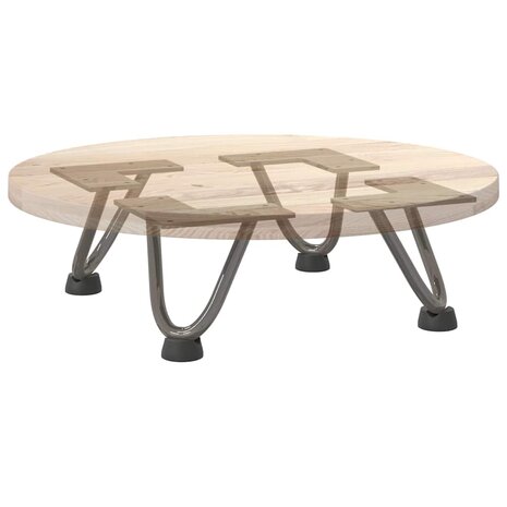 Tafelpoten voor Salontafel 4 st 10 cm massief staal naturel 8