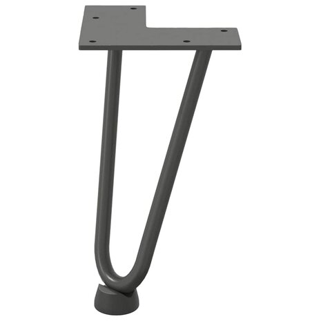 Tafelpoten voor Salontafel 4 st 20 cm massief staal antracietkleurig 5