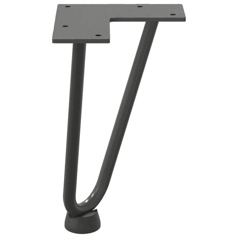 Tafelpoten voor Salontafel 4 st 20 cm massief staal antracietkleurig 6