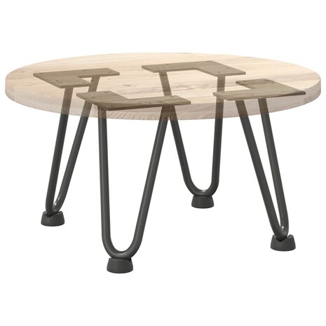 Tafelpoten voor Salontafel 4 st 20 cm massief staal antracietkleurig 8