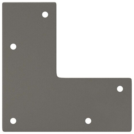 Tafelpoten voor Salontafel 4 st 20 cm massief staal naturel 7