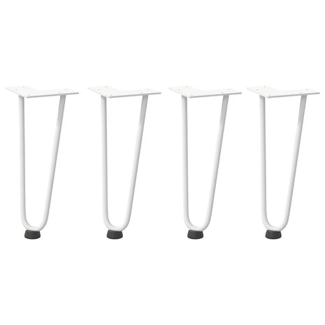 Tafelpoten voor Salontafel 4 st 30 cm massief staal wit 2