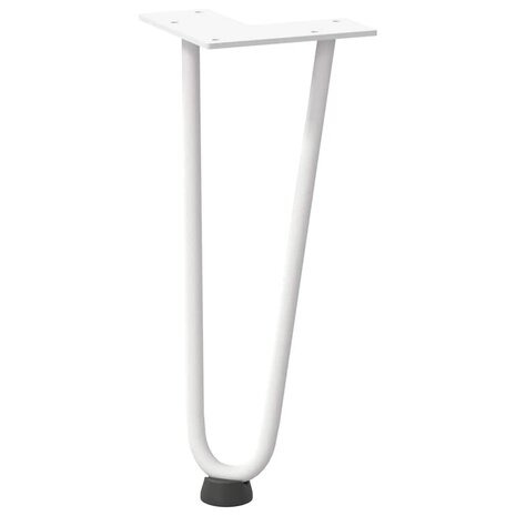 Tafelpoten voor Salontafel 4 st 30 cm massief staal wit 4