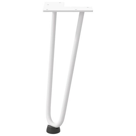 Tafelpoten voor Salontafel 4 st 30 cm massief staal wit 5