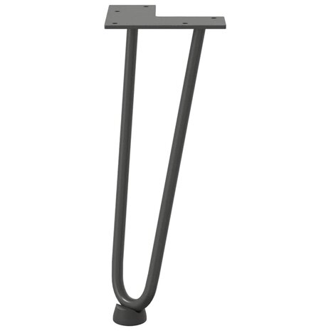 Tafelpoten voor Salontafel 4 st 30 cm massief staal antracietkleurig 5