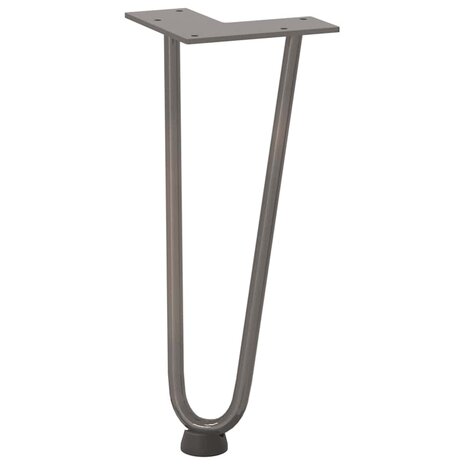 Tafelpoten voor Salontafel 4 st 30 cm massief staal naturel 4