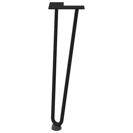 Tafelpoten voor Salontafel 4 st 42 cm massief staal zwart 5
