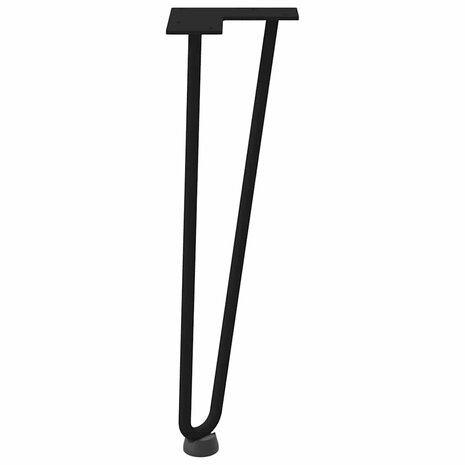 Tafelpoten voor Salontafel 4 st 42 cm massief staal zwart 6