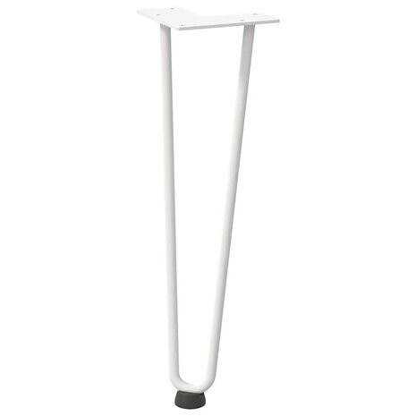 Tafelpoten voor Salontafel 4 st 42 cm massief staal wit 4