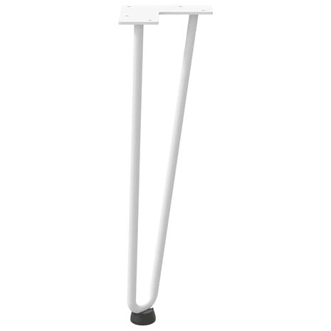 Tafelpoten voor Salontafel 4 st 42 cm massief staal wit 6