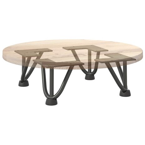 Tafelpoten voor Salontafel 4 st 10 cm massief staal antracietkleurig 8