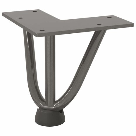Tafelpoten voor Salontafel 4 st 10 cm massief staal naturel 4