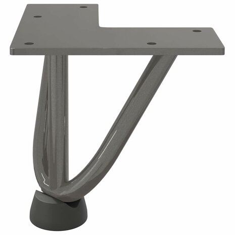 Tafelpoten voor Salontafel 4 st 10 cm massief staal naturel 5