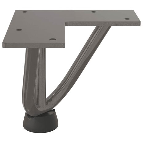 Tafelpoten voor Salontafel 4 st 10 cm massief staal naturel 6