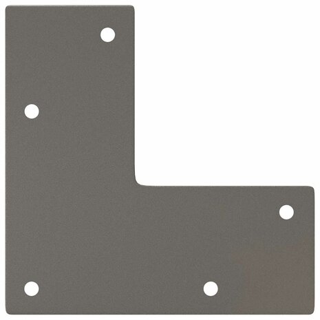 Tafelpoten voor Salontafel 4 st 10 cm massief staal naturel 7