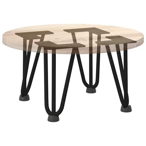 Tafelpoten voor Salontafel 4 st 20 cm massief staal zwart 8