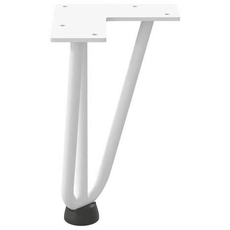 Tafelpoten voor Salontafel 4 st 20 cm massief staal wit 6