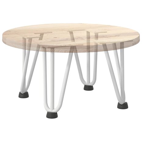 Tafelpoten voor Salontafel 4 st 20 cm massief staal wit 8