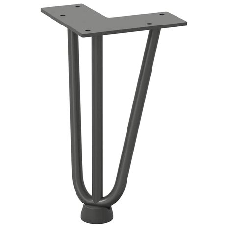 Tafelpoten voor Salontafel 4 st 20 cm massief staal antracietkleurig 4