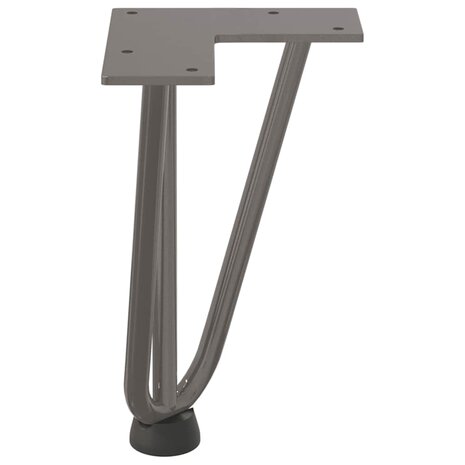 Tafelpoten voor Salontafel 4 st 20 cm massief staal naturel 6