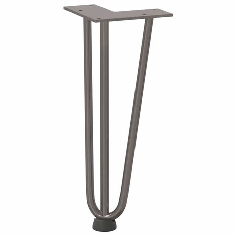 Tafelpoten voor Salontafel 4 st 30 cm massief staal naturel 4