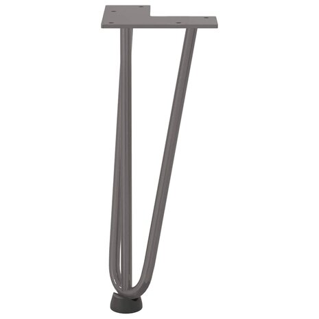 Tafelpoten voor Salontafel 4 st 30 cm massief staal naturel 5