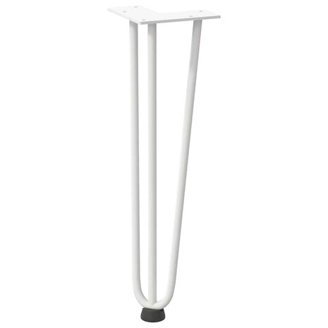 Tafelpoten voor Salontafel 4 st 42 cm massief staal wit 4