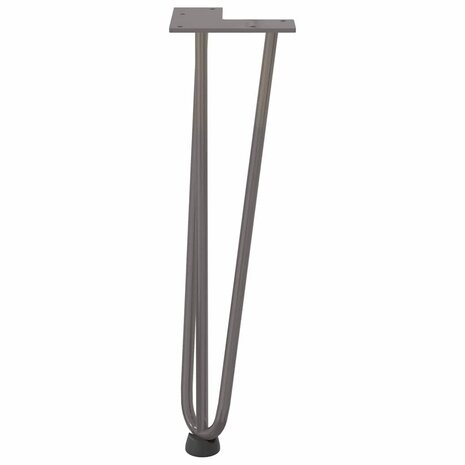 Tafelpoten voor Salontafel 4 st 42 cm massief staal naturel 5