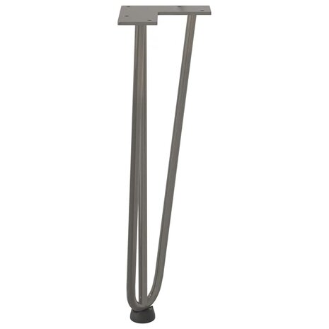 Tafelpoten voor Salontafel 4 st 42 cm massief staal naturel 6