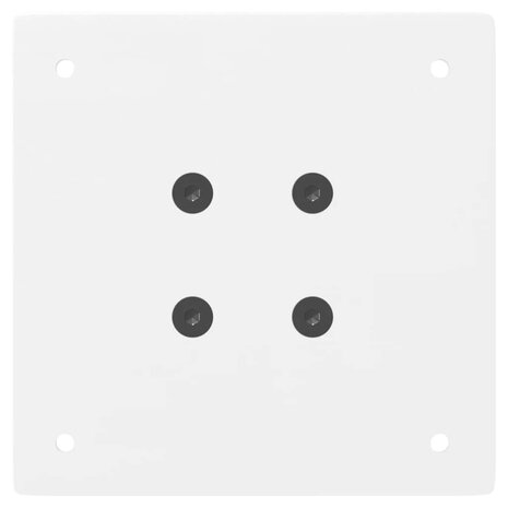 Salontafelpoten 4 st 30 cm staal wit 6
