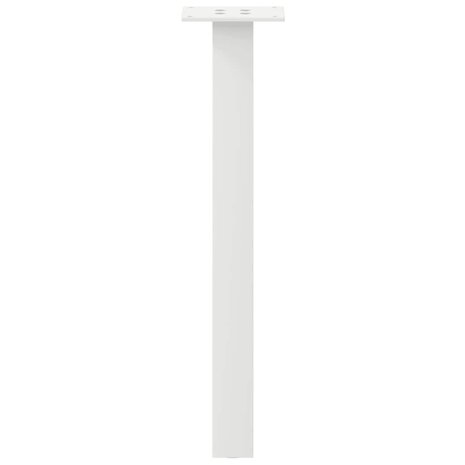 Salontafelpoten 4 st 42 cm staal wit 6