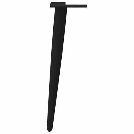 Salontafelpoten conische vorm 4 st 30-31 cm staal zwart 5