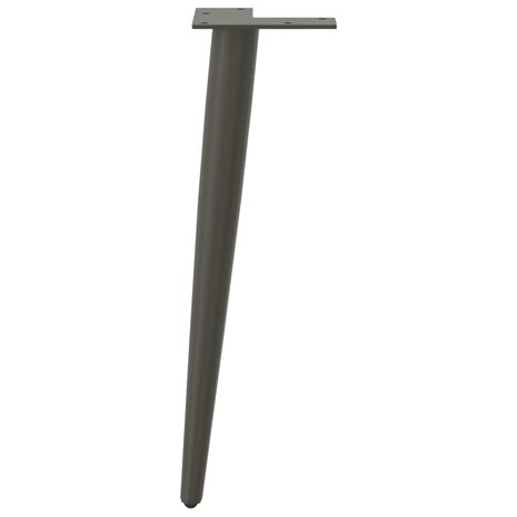 Salontafelpoten conische vorm 4 st 42-43 cm staal antraciet 5