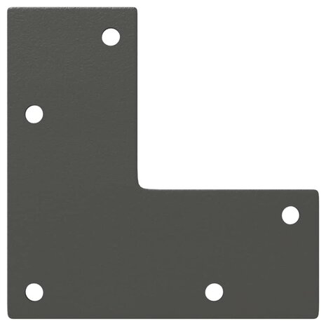 Salontafelpoten conische vorm 4 st 42-43 cm staal antraciet 7