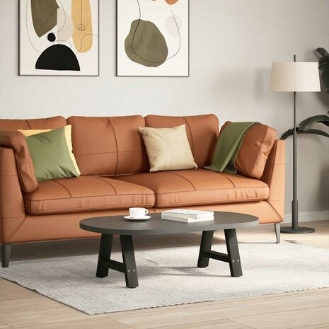 Salontafelpoten 2 st A-vormig 30x(30-31) cm staal zwart 2