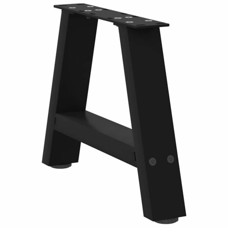 Salontafelpoten 2 st A-vormig 30x(30-31) cm staal zwart 4