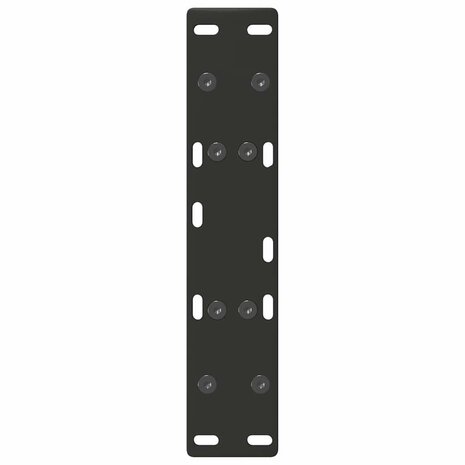 Salontafelpoten 2 st A-vormig 30x(30-31) cm staal zwart 7