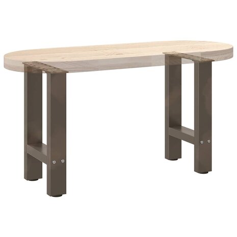 Salontafelpoten 2 st 28x(42-43) cm staal naturel 8