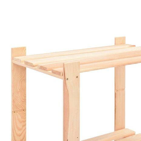 Opbergrek 5-laags 80x38x170 cm massief grenenhout 250 kg 5