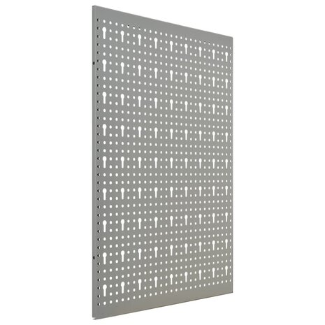 Gaatjespanelen wandgemonteerd 4 st 40x58 cm staal 4