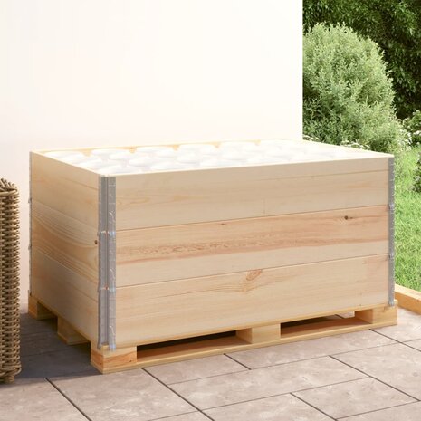 Palletopzetranden 3 st 80x120 cm massief grenenhout 1
